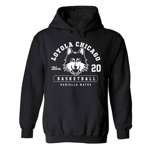 Loyola - NCAA Women's Basketball : Daniella Matus - Classic Fashion Shersey Hooded Sweatshirt-0