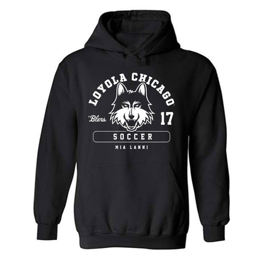 Loyola - NCAA Women's Soccer : Mia Lanni - Classic Fashion Shersey Hooded Sweatshirt-0