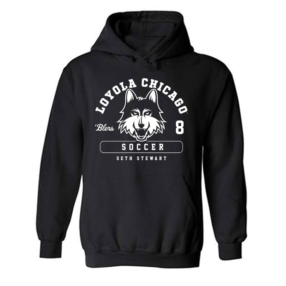 Loyola - NCAA Men's Soccer : Seth Stewart - Classic Fashion Shersey Hooded Sweatshirt-0