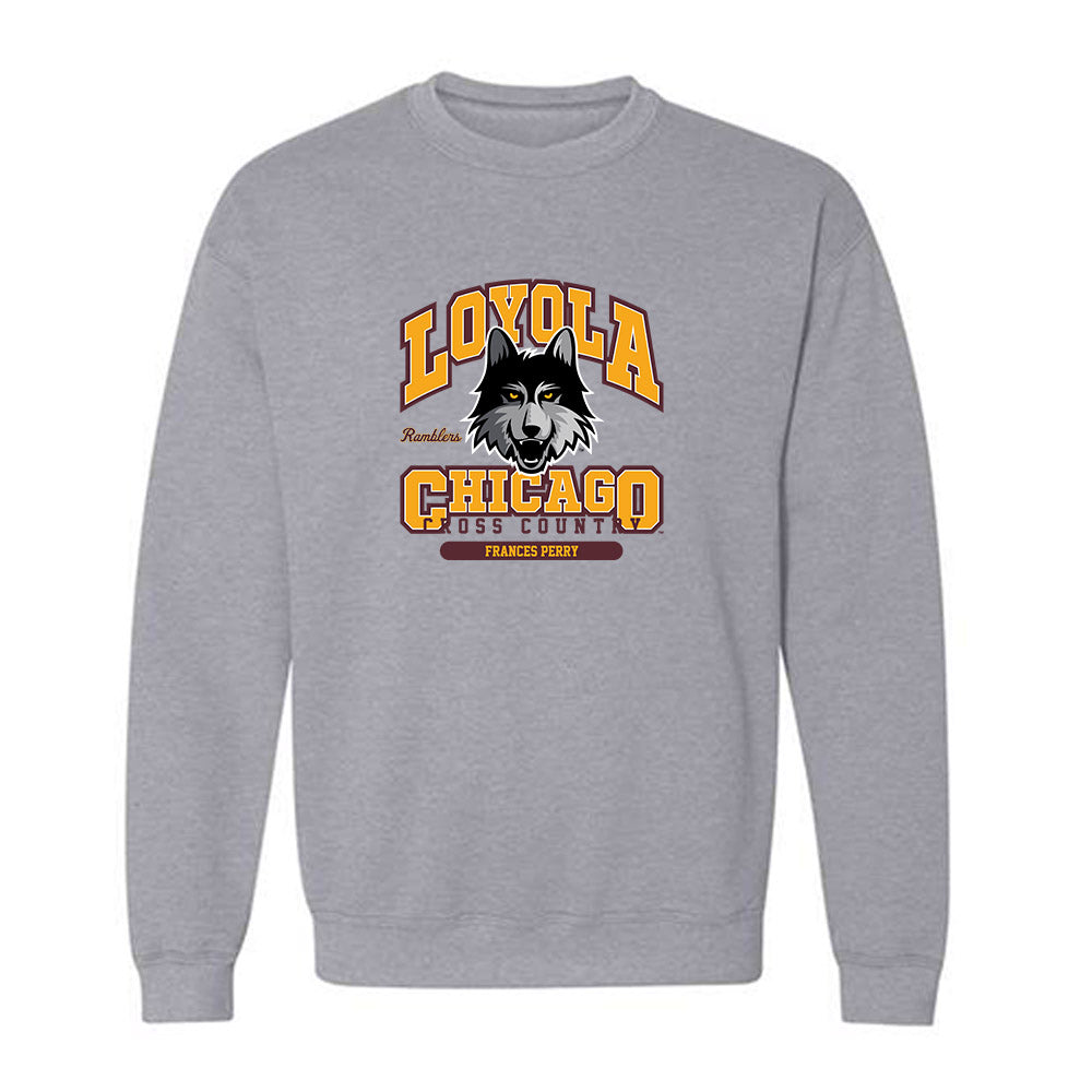 Loyola - NCAA Women's Cross Country : Frances Perry - Classic Fashion Shersey Crewneck Sweatshirt-0