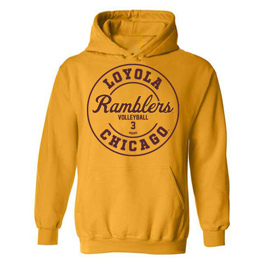 Loyola - NCAA Women's Volleyball : Camryn Hughes - Classic Fashion Shersey Hooded Sweatshirt-0
