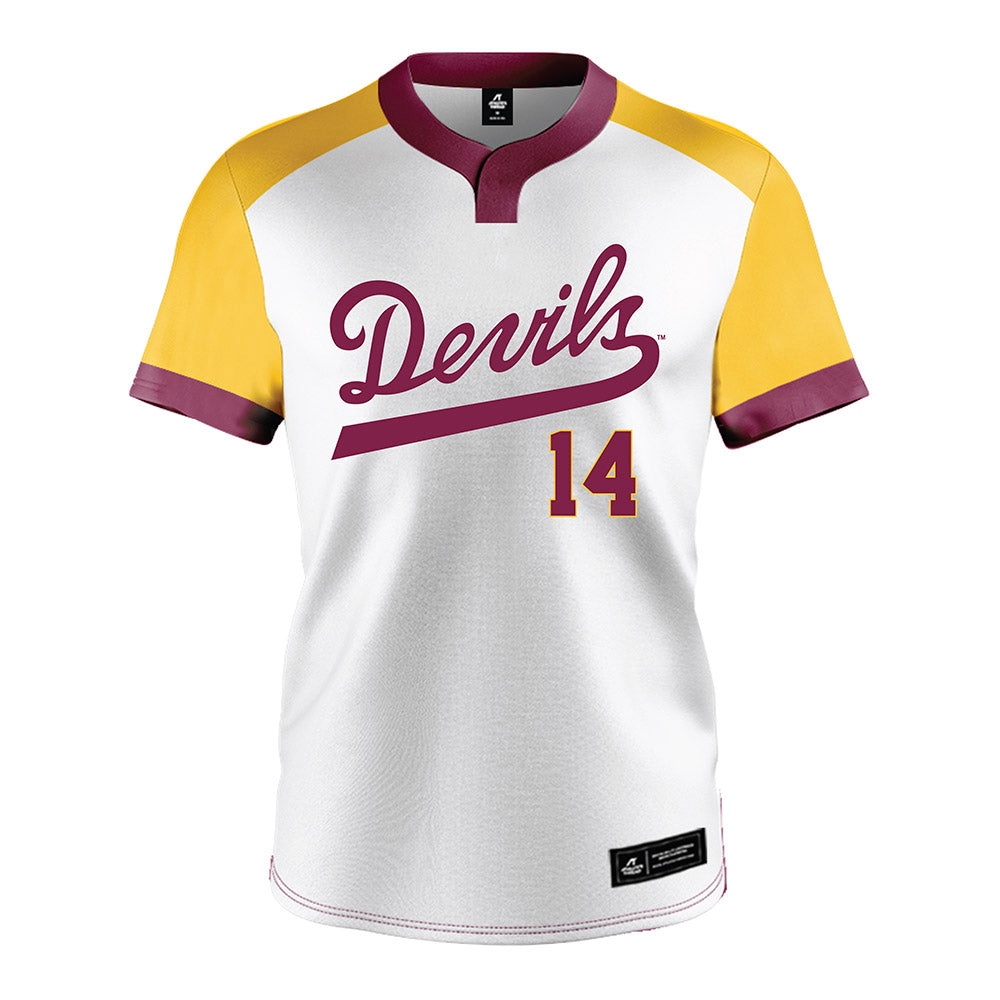 Arizona State - NCAA Softball : Sydney Saenz - White Jersey-0
