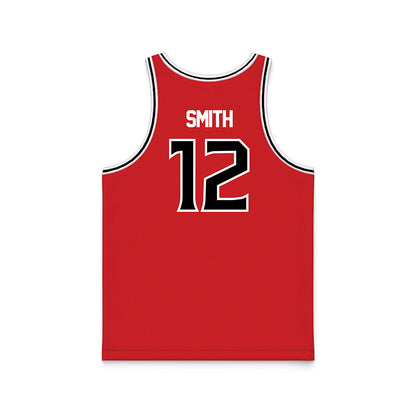 Davidson - NCAA Women's Basketball : Ezra Smith - Red Basketball Jersey-1