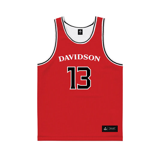 Davidson - NCAA Women's Basketball : Sienna Dauer - Red Basketball Jersey