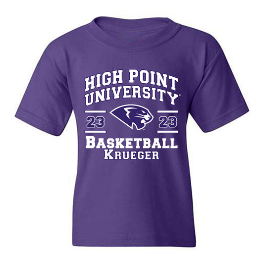 High Point - NCAA Men's Basketball : Kasen Krueger - Classic Fashion Shersey Youth T-Shirt-0