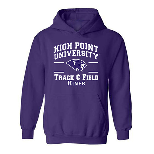 High Point - NCAA Women's Track & Field : Mya Hines - Classic Fashion Shersey Hooded Sweatshirt-0
