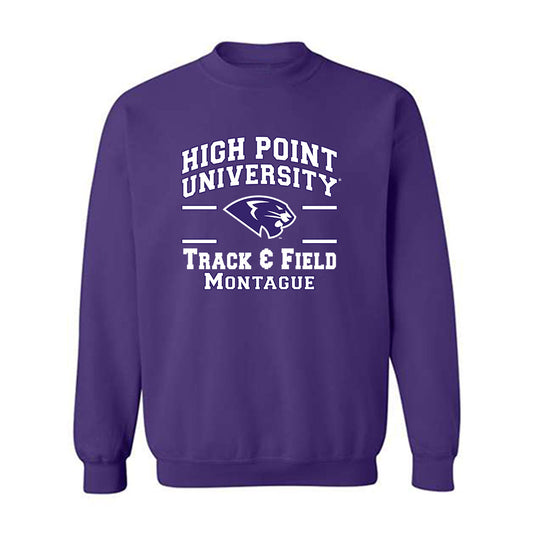 High Point - NCAA Men's Track & Field : David Montague - Classic Fashion Shersey Crewneck Sweatshirt-0