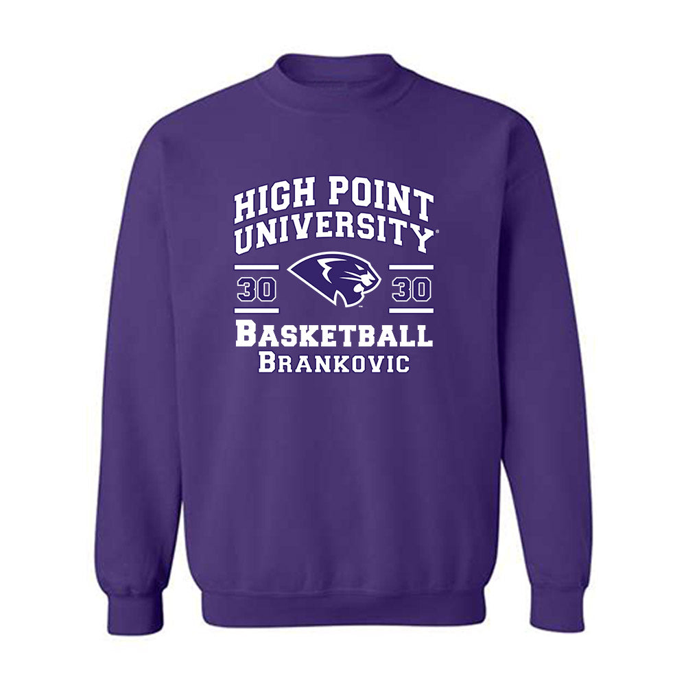 High Point - NCAA Men's Basketball : Filip Brankovic - Classic Fashion Shersey Crewneck Sweatshirt-0