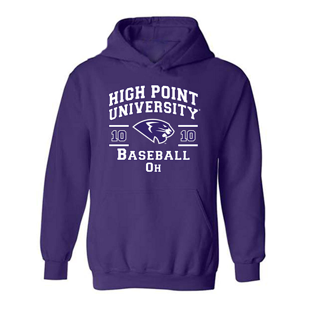 High Point - NCAA Baseball : Seojun Oh - Classic Fashion Shersey Hooded Sweatshirt-0