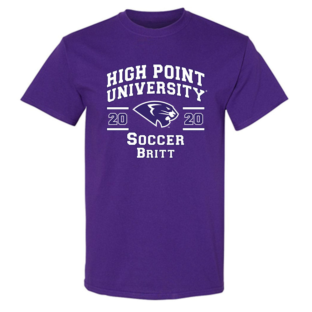 High Point - NCAA Men's Soccer : Caleb Britt - Classic Fashion Shersey T-Shirt-0
