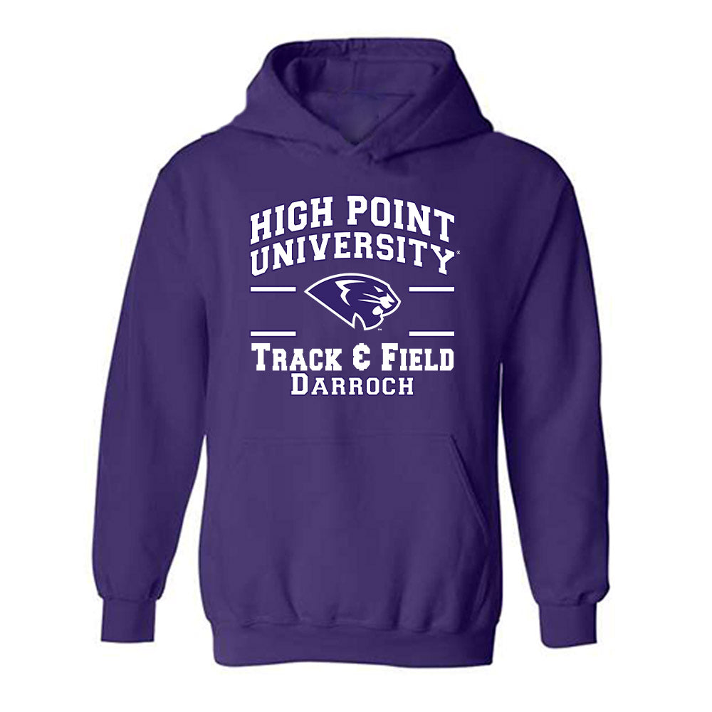 High Point - NCAA Men's Track & Field : Myles Darroch - Classic Fashion Shersey Hooded Sweatshirt-0