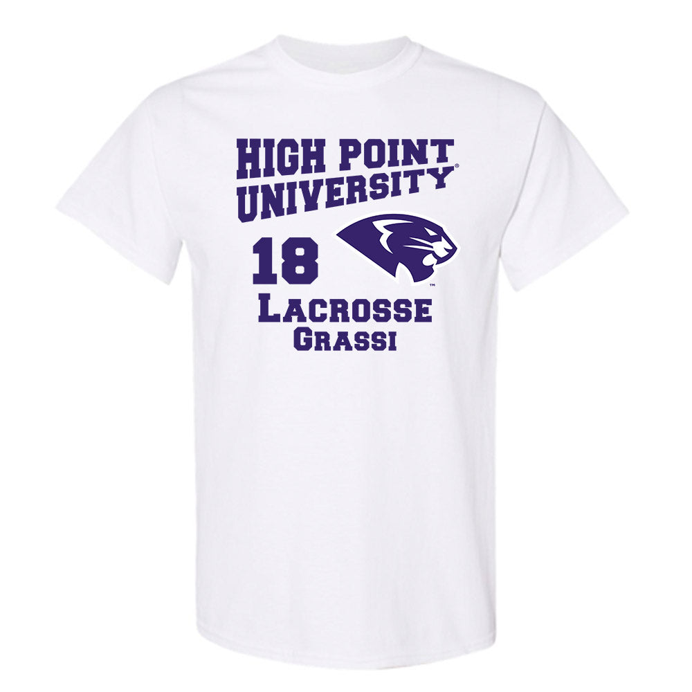 High Point - NCAA Men's Lacrosse : Anthony Grassi - T-Shirt-0