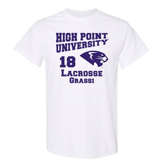 High Point - NCAA Men's Lacrosse : Anthony Grassi - T-Shirt-0