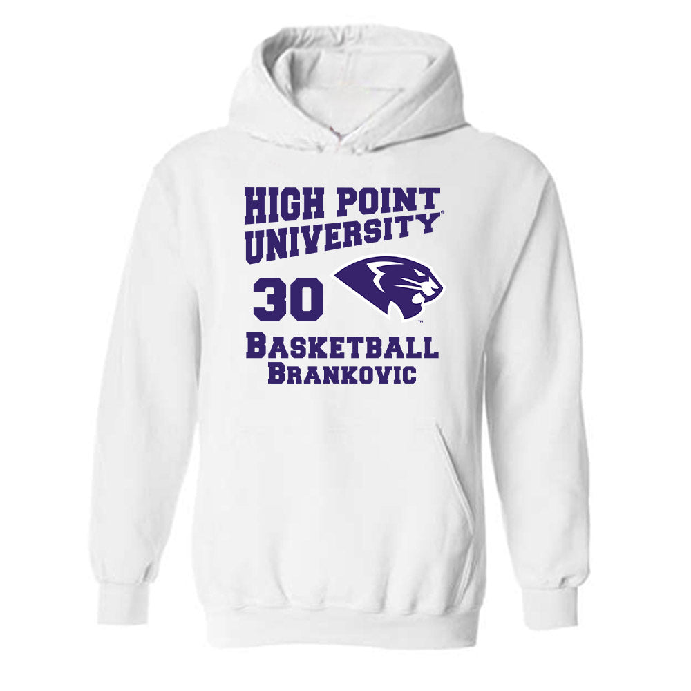 High Point - NCAA Men's Basketball : Filip Brankovic - Hooded Sweatshirt-0