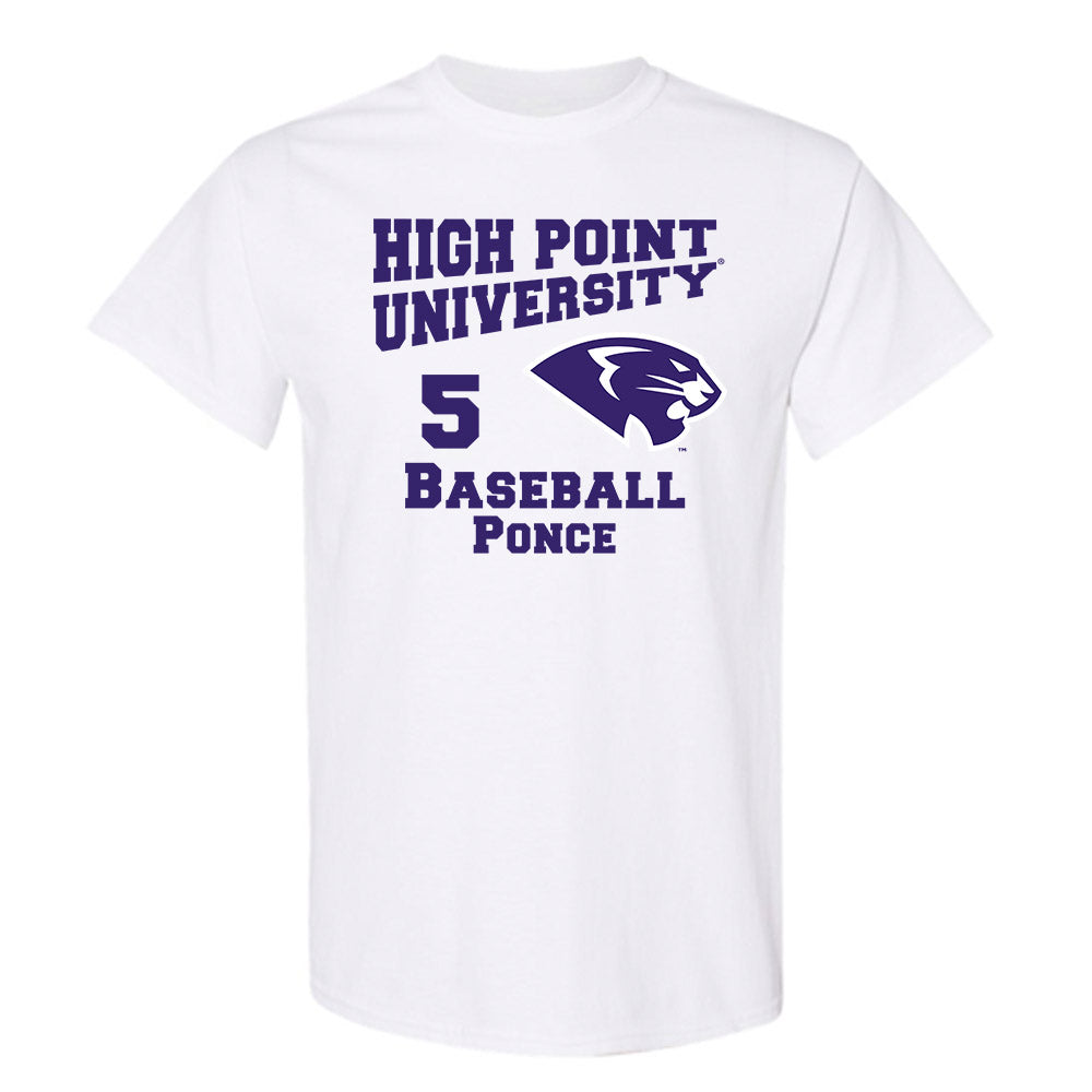 High Point - NCAA Baseball : Willie Ponce - T-Shirt-0