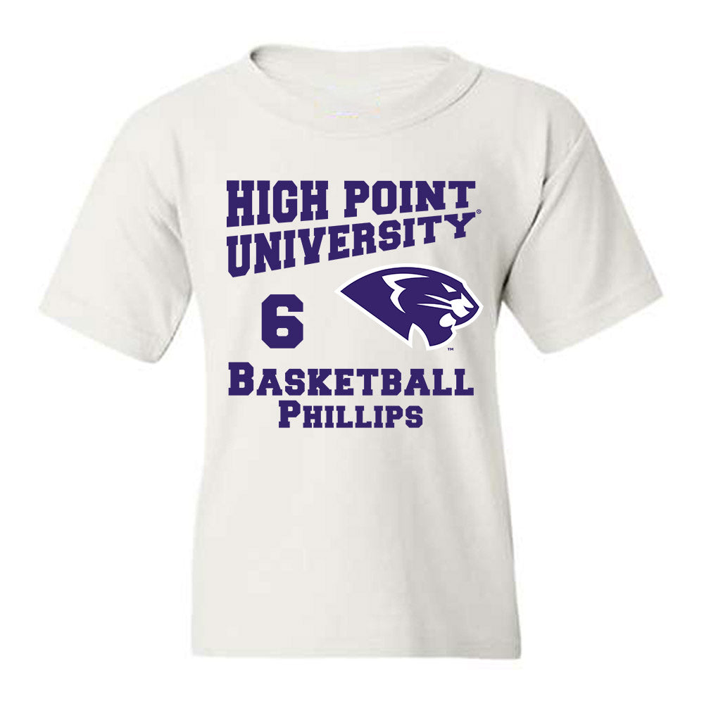 High Point - NCAA Women's Basketball : Dakota Phillips - Youth T-Shirt-0