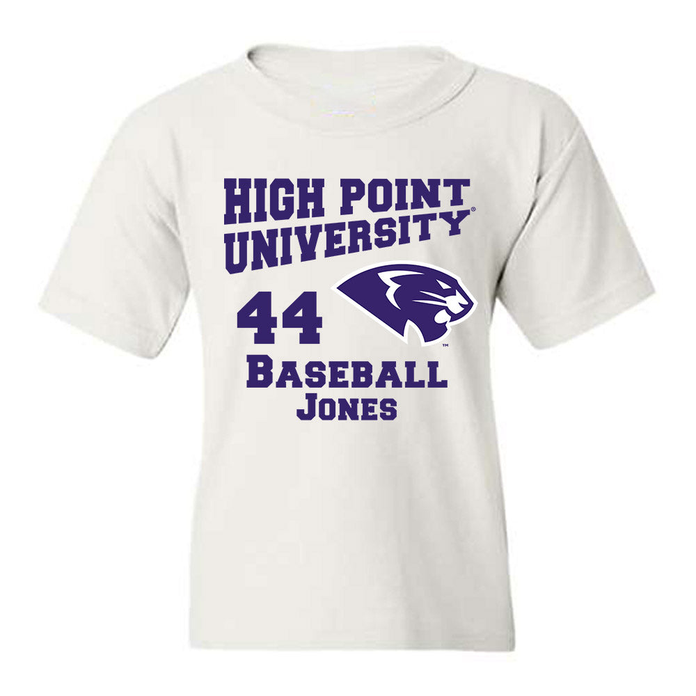 High Point - NCAA Baseball : Charlie Jones - Youth T-Shirt-0
