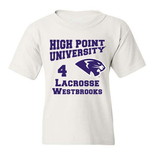 High Point - NCAA Men's Lacrosse : James Westbrooks - Youth T-Shirt-0