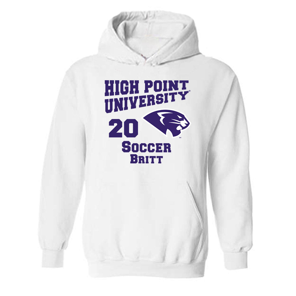 High Point - NCAA Men's Soccer : Caleb Britt - Hooded Sweatshirt-0