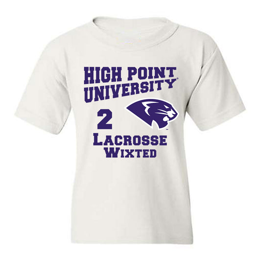 High Point - NCAA Men's Lacrosse : Justin Wixted - Youth T-Shirt-0