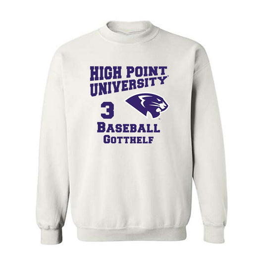 High Point - NCAA Baseball : Zach Gotthelf - Crewneck Sweatshirt-0
