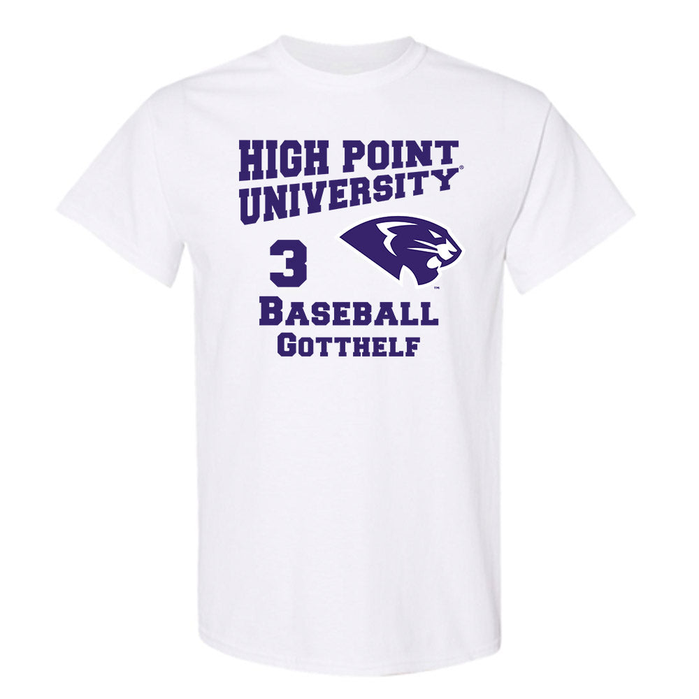 High Point - NCAA Baseball : Zach Gotthelf - T-Shirt-0