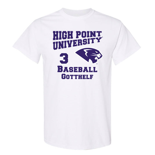 High Point - NCAA Baseball : Zach Gotthelf - T-Shirt-0