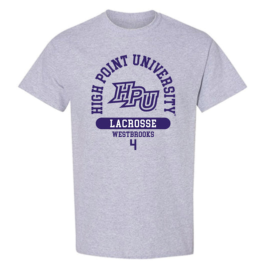 High Point - NCAA Men's Lacrosse : James Westbrooks - T-Shirt-0
