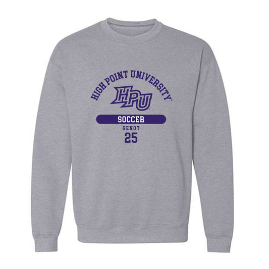 High Point - NCAA Men's Soccer : Kingston Genot - Classic Fashion Shersey Crewneck Sweatshirt-0
