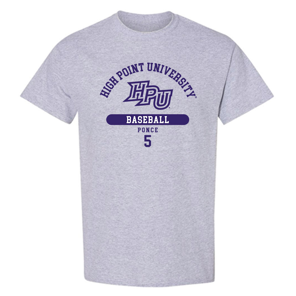 High Point - NCAA Baseball : Willie Ponce - Classic Fashion Shersey T-Shirt-0