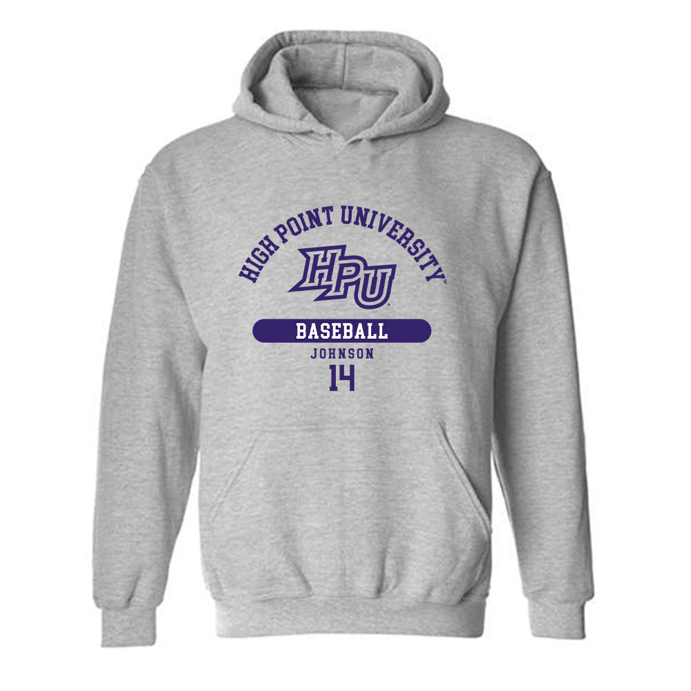 High Point - NCAA Baseball : Landen Johnson - Classic Fashion Shersey Hooded Sweatshirt-0