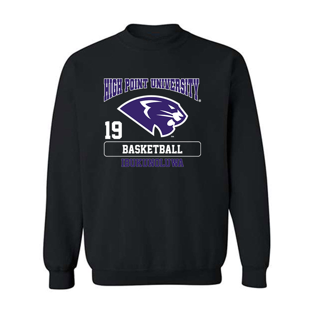 High Point - NCAA Men's Basketball : Josh Ibukunoluwa - Crewneck Sweatshirt-0