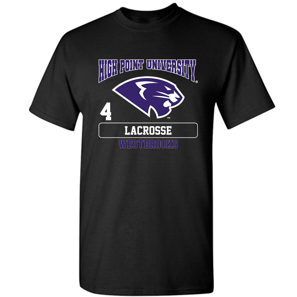 High Point - NCAA Men's Lacrosse : James Westbrooks - T-Shirt-0