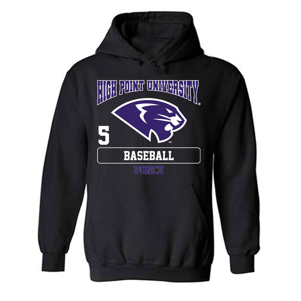 High Point - NCAA Baseball : Willie Ponce - Hooded Sweatshirt-0