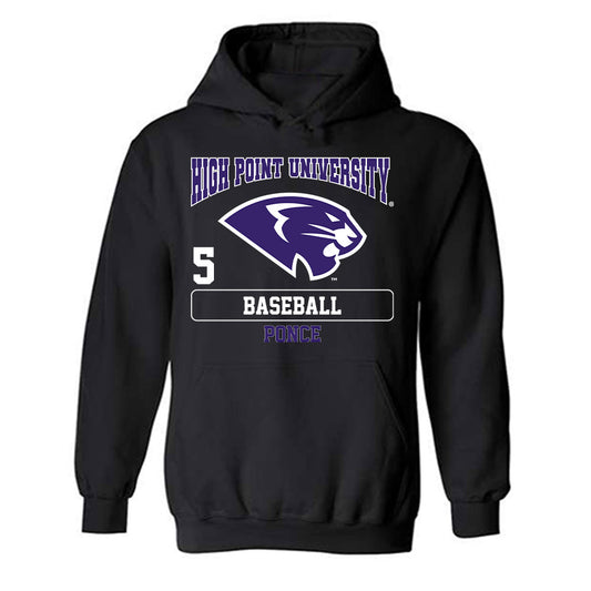 High Point - NCAA Baseball : Willie Ponce - Hooded Sweatshirt-0