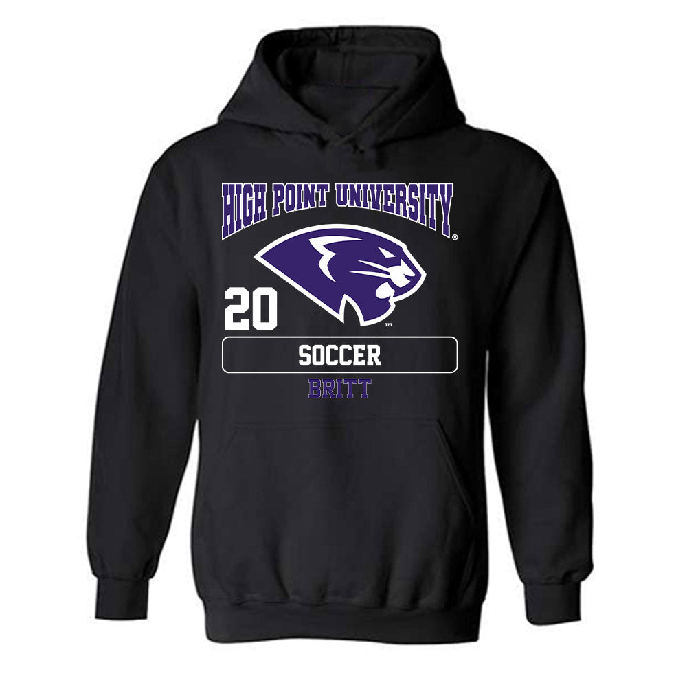High Point - NCAA Men's Soccer : Caleb Britt - Hooded Sweatshirt-0