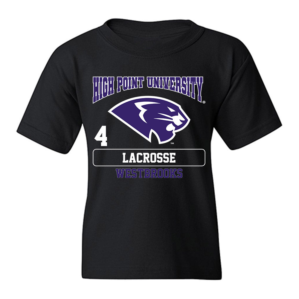High Point - NCAA Men's Lacrosse : James Westbrooks - Youth T-Shirt-0