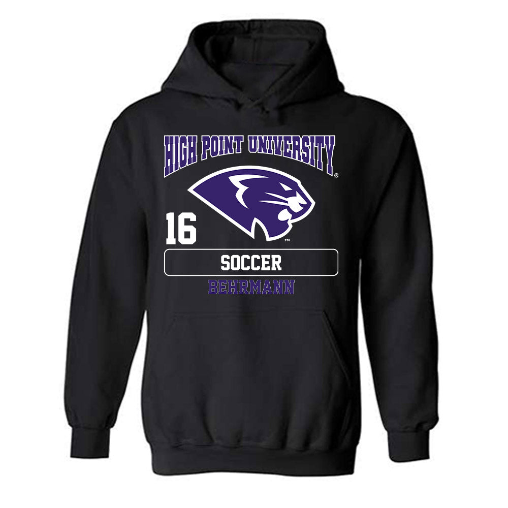 High Point - NCAA Men's Soccer : Noah Behrmann - Hooded Sweatshirt-0