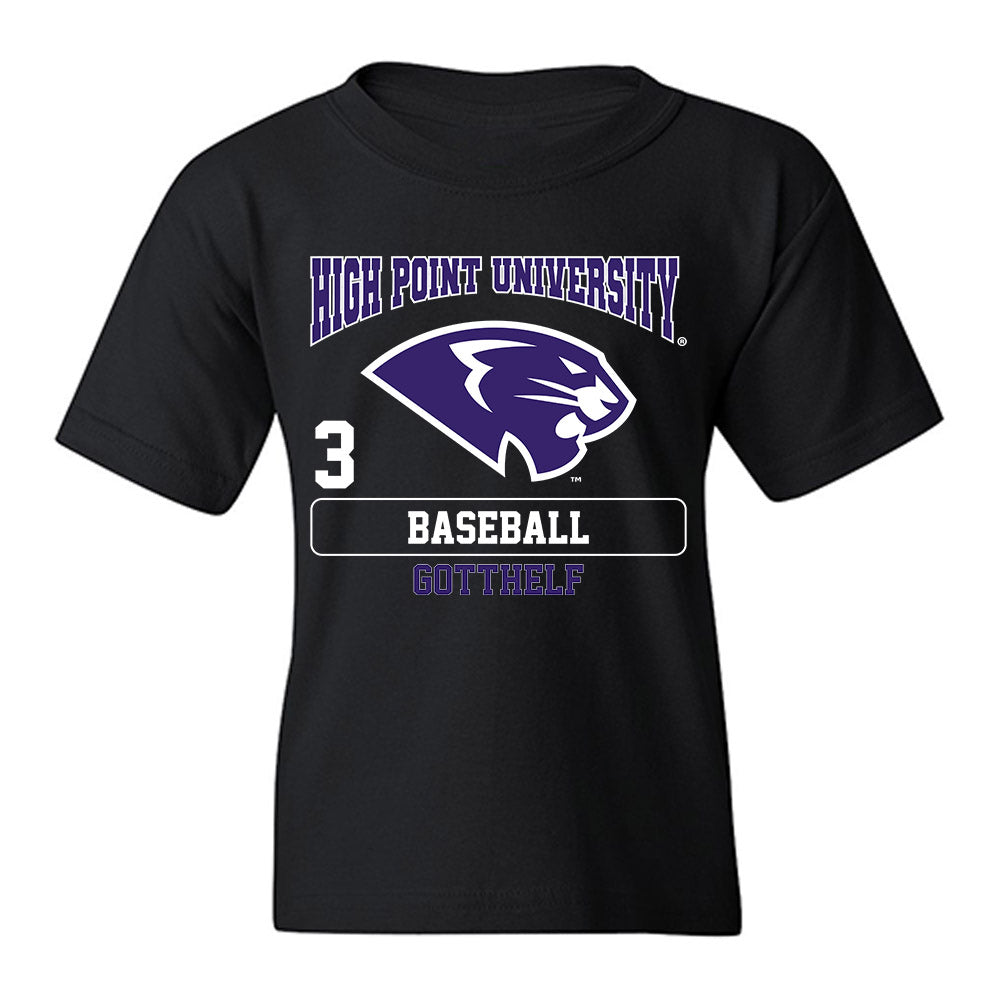 High Point - NCAA Baseball : Zach Gotthelf - Youth T-Shirt-0