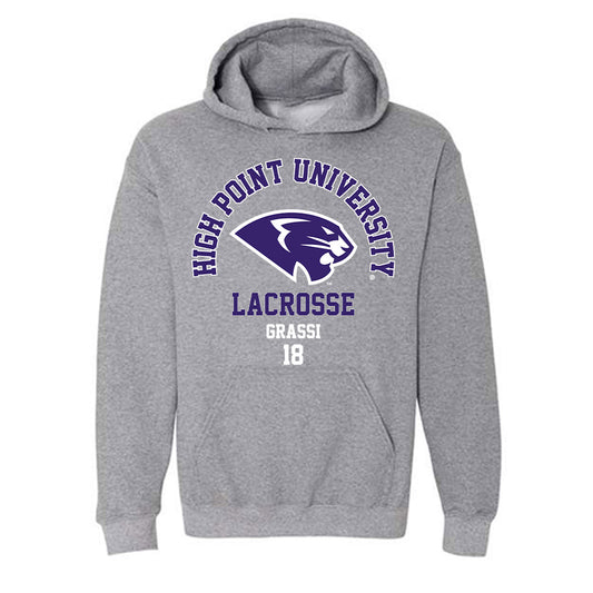 High Point - NCAA Men's Lacrosse : Anthony Grassi - Hooded Sweatshirt-0