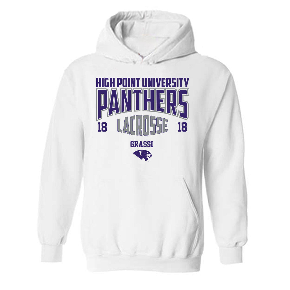 High Point - NCAA Men's Lacrosse : Anthony Grassi - Hooded Sweatshirt-0
