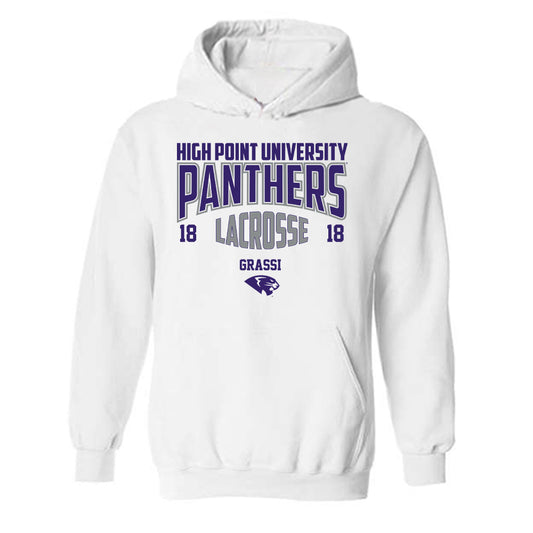 High Point - NCAA Men's Lacrosse : Anthony Grassi - Hooded Sweatshirt-0
