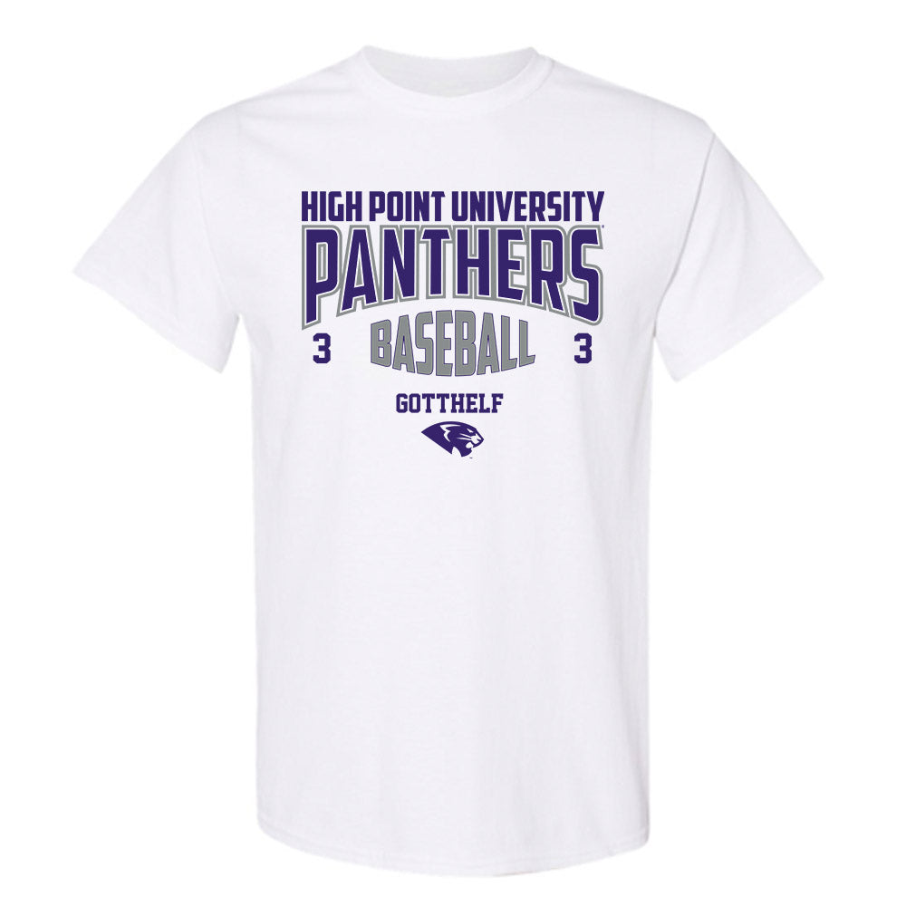 High Point - NCAA Baseball : Zach Gotthelf - T-Shirt-0