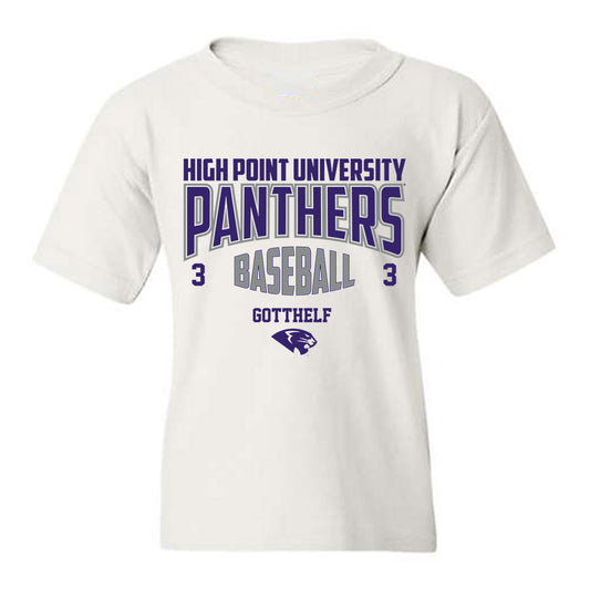 High Point - NCAA Baseball : Zach Gotthelf - Youth T-Shirt-0