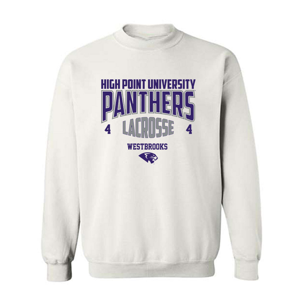 High Point - NCAA Men's Lacrosse : James Westbrooks - Crewneck Sweatshirt-0