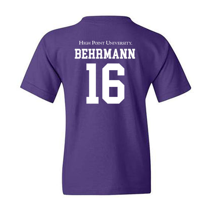 High Point - NCAA Men's Soccer : Noah Behrmann - Youth T-Shirt-1