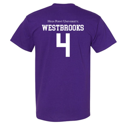 High Point - NCAA Men's Lacrosse : James Westbrooks - T-Shirt-1