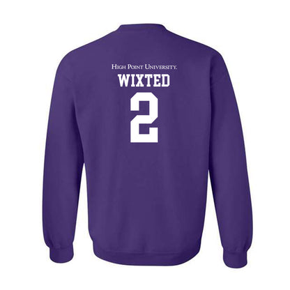 High Point - NCAA Men's Lacrosse : Justin Wixted - Crewneck Sweatshirt-1
