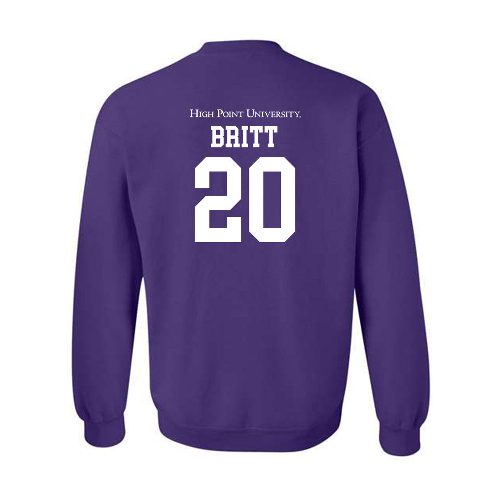 High Point - NCAA Men's Soccer : Caleb Britt - Crewneck Sweatshirt-1