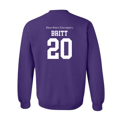 High Point - NCAA Men's Soccer : Caleb Britt - Crewneck Sweatshirt-1